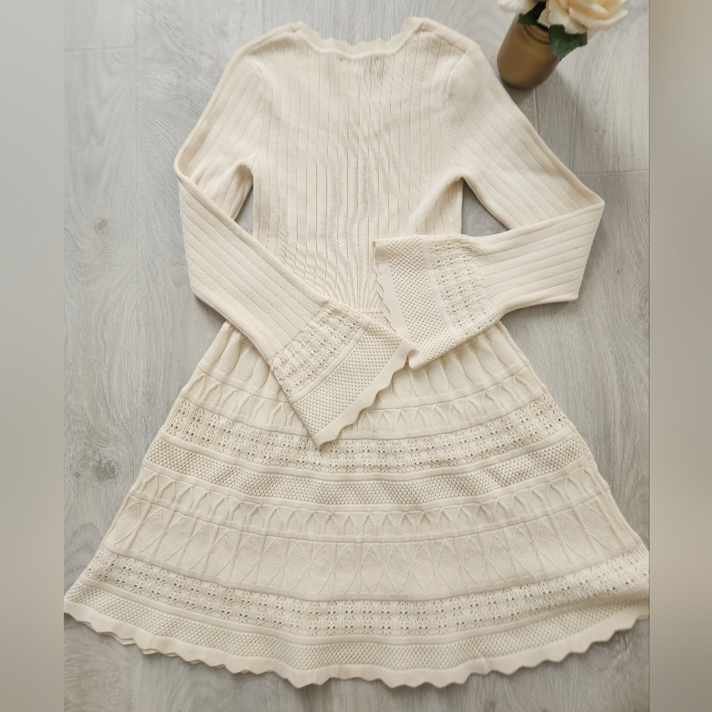 Willow & Wind Knit Flare Dress M - Picture 7 of 7